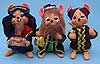 Annalee 6" Nativity Wisemen Mice Set of 3 - Mint