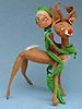 Annalee 10" Elf with Reindeer - Excellent / Very Good