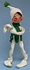 Annalee 10" White Jack Frost Elf with Green Scarf - Mint