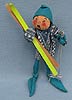 Annalee 10" Blue Elf with Skis & Poles - Near Mint / Excellent