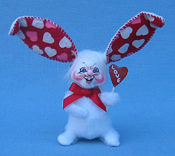 Annalee 3" Love Bunny Holding Love Lollipop - Mint - 030903