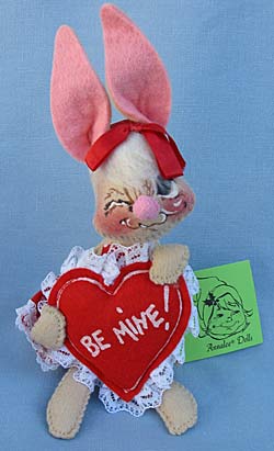 Annalee 7" Be Mine Valentine Bunny - Mint - 033584w