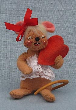 Annalee 3" Sweetheart Girl Mouse Pin - Mint - 033795xo