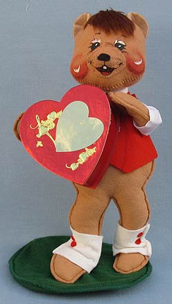 Annalee 10" Lover Boy Bear Holding Heart - Mint - 035696