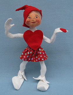 Annalee 10" Sweetheart Girl Elf - Excellent - Signed - 036598s