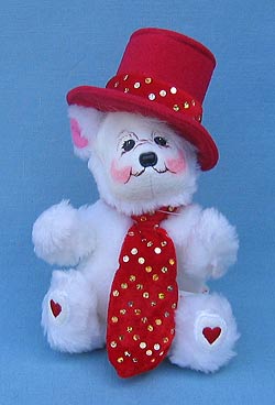 Annalee 8" Valentine Boy Bear - Mint - 038504
