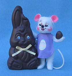 Annalee 4" Chocolate Bunny Treat Baby Mouse - Mint - 049806