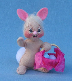 Annalee 3" Easter Bunny with Basket - Mint - 050096