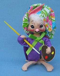 Annalee 7" Artist Bunny with Palette - Mint / Near Mint - 062291