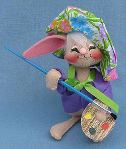 Annalee 7" Artist Bunny with Palette - Mint - 062291sq