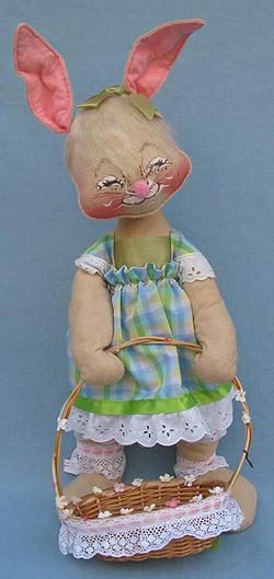 Annalee 18" Country Girl Bunny with Basket - Mint - 070585xx Annalee 18" Country Girl Bunny with Basket - Mint - 070585xx