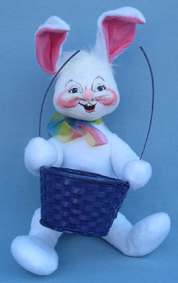 Annalee 18" Easter Basket Bunny -  Near Mint - 074102a