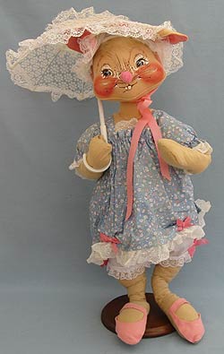 Annalee 30" E.P. Girl Bunny with Parasol - Near Mint - 081088oxt
