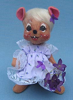 Annalee 7" Violet Mouse - Mint - 083199