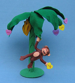 Annalee 12" Bananas For You Monkey in Palm Tree - Mint - 100009