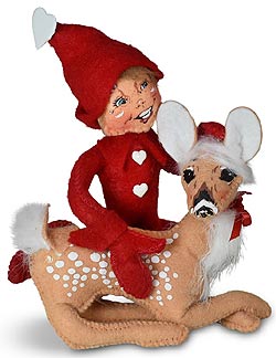 Annalee 5" Dear Friends Elf & Fawn 2022 - Mint - 110422