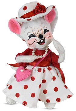 Annalee 6" Sweetheart Girl Mouse with Purse 2020 - Mint - 110920