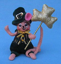Annalee 5" Golden Shamrock Mouse - Mint - 150508