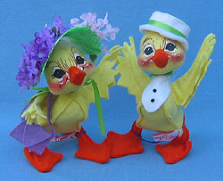 Annalee 5" E.P. Boy & Girl Duckling with Purse - Mint - 1510-1505-91