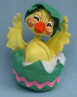 Annalee 5" Duck in Green Egg - Squinting - Mint  - 153288gsq