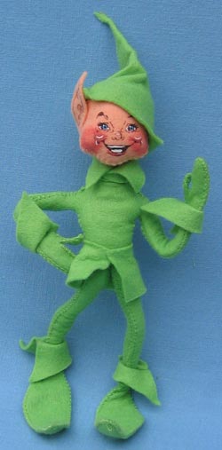 Annalee 10" Lime Green Spring Elf - Mint - 158087g