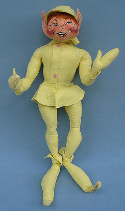 Annalee 30" Yellow Spring Elf - Very Good - Signed - 158690s