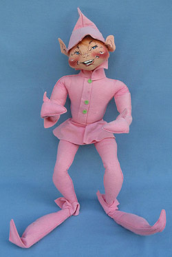 Annalee 30" Pink Spring Elf - Very Good - Signed - 158890s