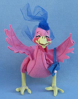 Annalee 7" Spring Girl Chicken - Very Good - 159593a