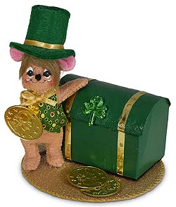 Annalee 3" Lucky Treasure Mouse 2021 - Mint - 160121
