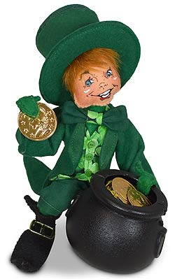 Annalee 9" Pot of Gold Leprechaun 2022 - Mint - 160822	