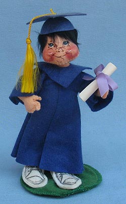 Annalee 7" Graduation Kid in Blue - Excellent - 166487oxa Annalee 7" Graduation Kid in Blue - Excellent - 166487oxa