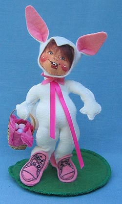 Annalee 7" Easter Bunny Kid with Basket - Mint/ Near Mint - 167295 Annalee 7" Easter Bunny Kid with Basket - Mint/ Near Mint - 167295
