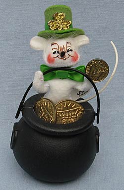 Annalee 3" Pot O' Gold Mouse - near Mint - 168207sqxt