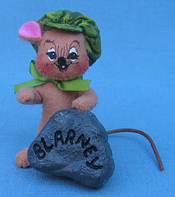 Annalee 3" Blarney Boy Mouse - Mint - 168307