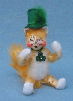 Annalee 4" Irish Tabby Kitty Cat - Mint - 168407