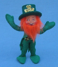 Annalee 4" Leprechaun with Orange Beard - Mint - 168607