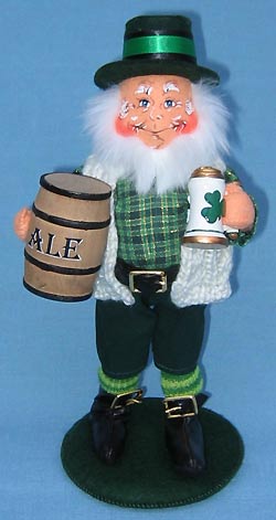 Annalee 10" Good For What Ale's You Leprechaun with Mug & Keg- Mint - 169205