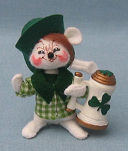 Annalee 3" Irish Mouse with Beer Stein - Mint - 170406sq