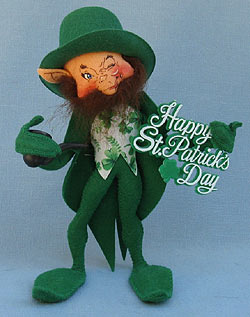 Annalee 10" Leprechaun Happy St. Patricks Day Greeting - Mint - 171001w Annalee 10" Leprechaun Happy St. Patricks Day Greeting - Mint - 171001w