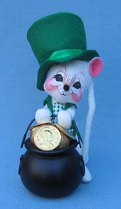 Annalee 7" St. Pat's Treasure Boy Mouse - Mint - 171102ox