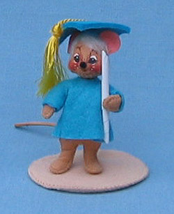 Annalee 3" Graduation Boy Mouse - Mint - 198997ox