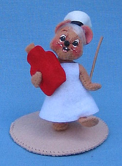 Annalee 3" Nurse Mouse - Mint - 199596