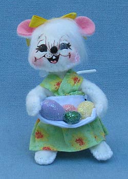 Annalee 3" Egg Gathering Mouse - Mint - 200509