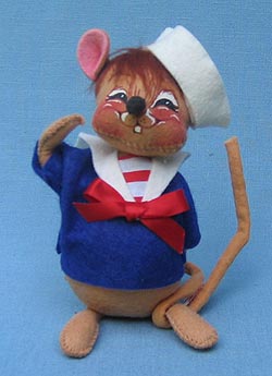 Annalee 7" Sailor Mouse - Squinting - Mint - 200790sq