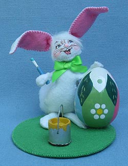 Annalee 5" Artist Bunny Painting Egg - Mint - 200812