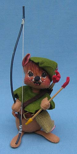 Annalee 7" Robin Hood Mouse - Mint / Near Mint - 200890