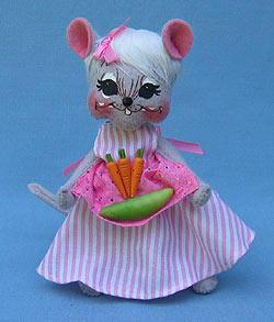 Annalee 6" Gardening Mouse with Peas & Carrots - Mint - 201209