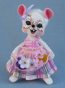 Annalee 6" Spring Flowers Mouse 2016 - Mint - 201316