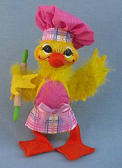 Annalee 8" Chef Duck with Rolling Pin 2016 - Mint - 201416