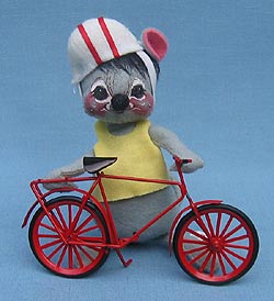 Annalee 7" Bicyclist Mouse - Excellent - 201587a